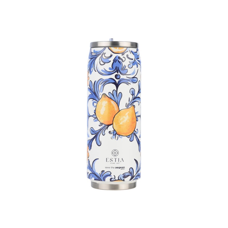 Estia Travel Cup Θερμός 500ml Save The Aegean Amalfi Coast