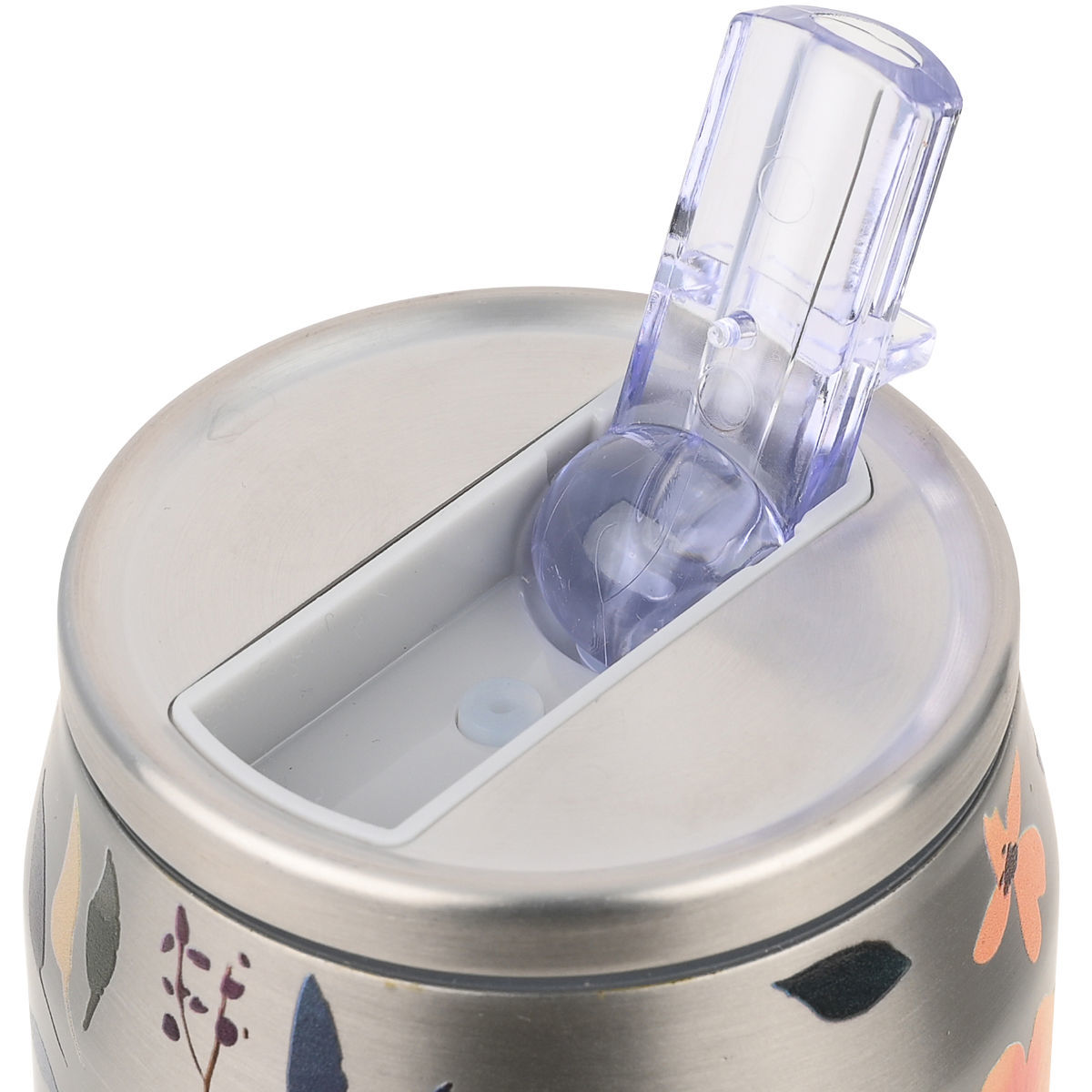 Estia Travel Cup Θερμός 500ml Save The Aegean Silver Botanic 01-31299