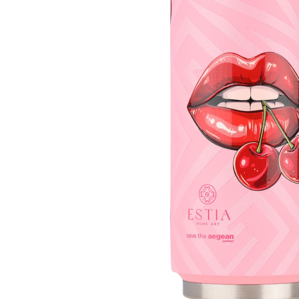 Estia Travel Cup Θερμός 500ml Save The Aegean Blush Pop 01-31312