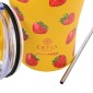 Estia Coffee Mug Θερμός 350ml Save The Aegean Berry Bright 01-31688