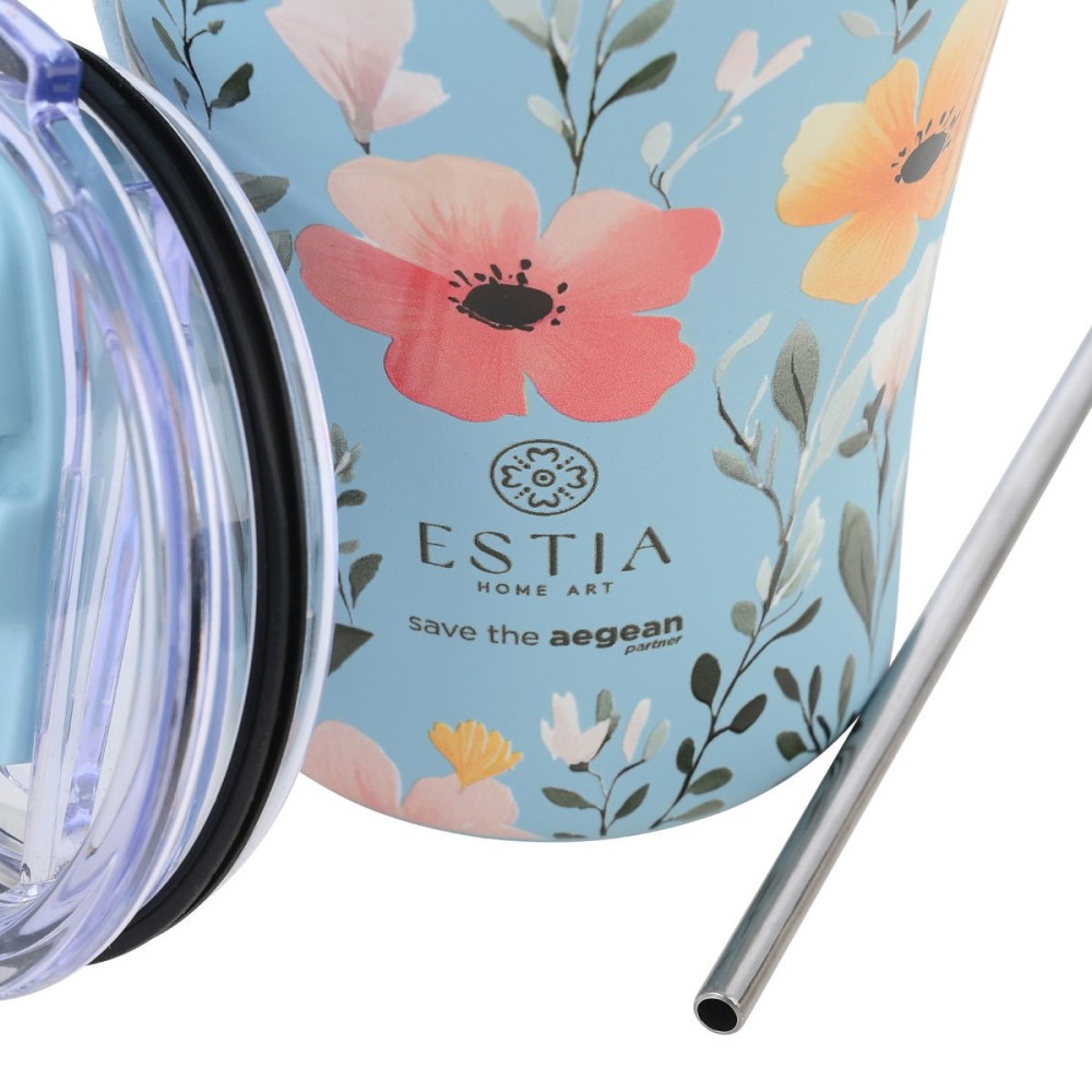 Estia Coffee Mug Θερμός 350ml Save The Aegean Sky Garden 01-31695