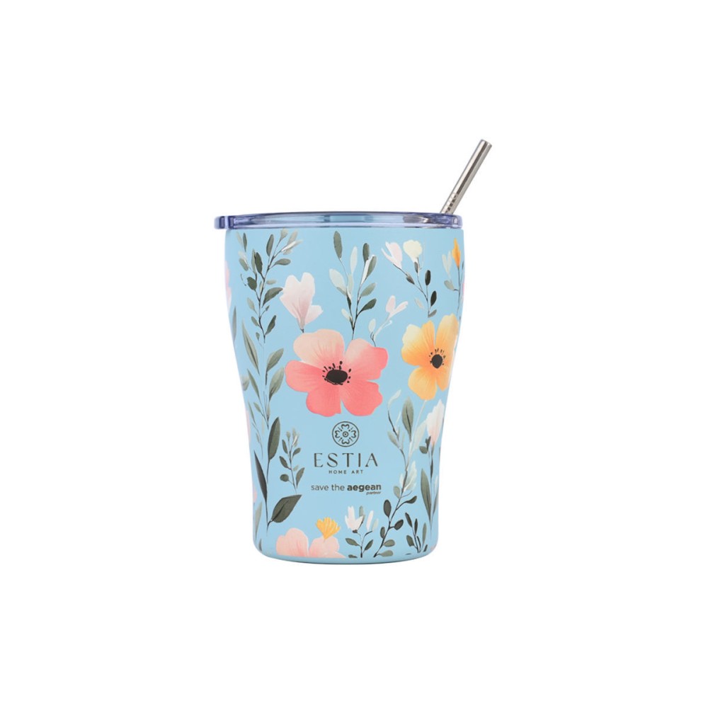 Estia Coffee Mug Θερμός 350ml Save The Aegean Sky Garden 01-31695