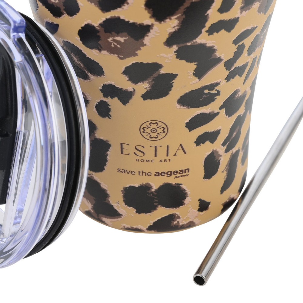 Estia Coffee Mug Θερμός 350ml Save The Aegean Spotted Prowl 01-31763