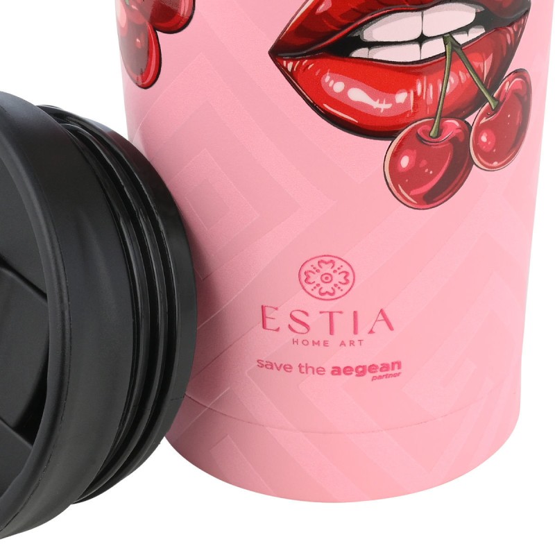 Estia Travel Mug Θερμός 350ml Save The Aegean Blush Pop 01-31923