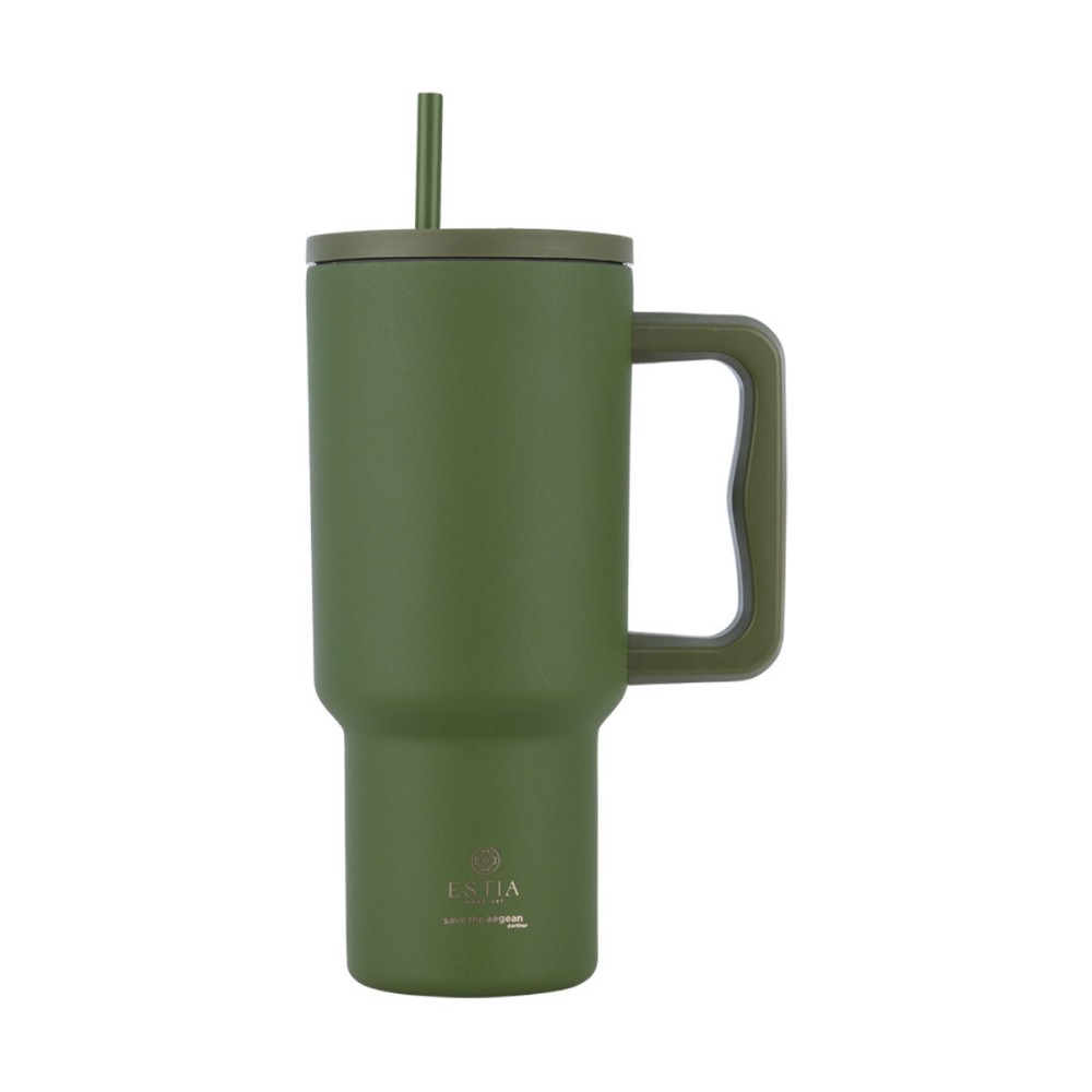 Estia Straw Tumbler Θερμός 900ml Save The Aegean Forest Spirit 01-32104