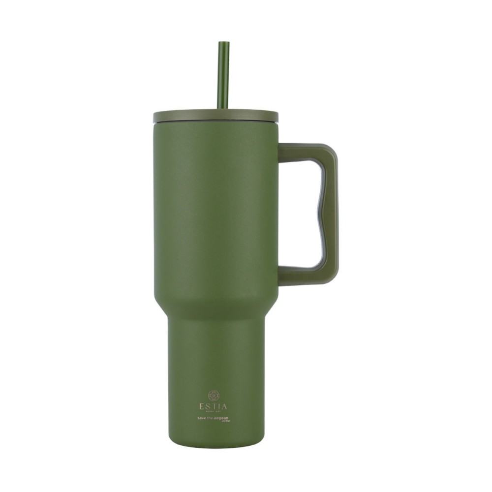 Estia Straw Tumbler Θερμός 1200ml Save The Aegean Forest Spirit 01-32173