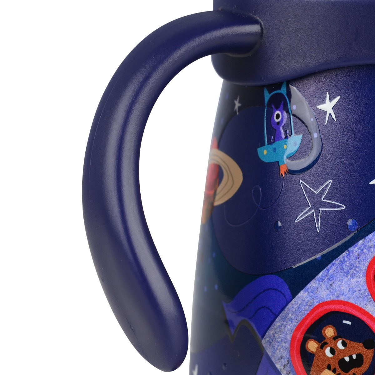 Estia Bubble Bottle Παιδικό Ανοξείδωτο Θερμός 300ml με Διπλές Εργονομικές Λαβές, Καλαμάκι Σιλικόνης & Κλιπ Ασφαλείας - Solar Jump