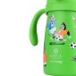 Estia Bubble Bottle Παιδικό Ανοξείδωτο Θερμός 300ml με Διπλές Εργονομικές Λαβές, Καλαμάκι Σιλικόνης & Κλιπ Ασφαλείας - Jungle Kick