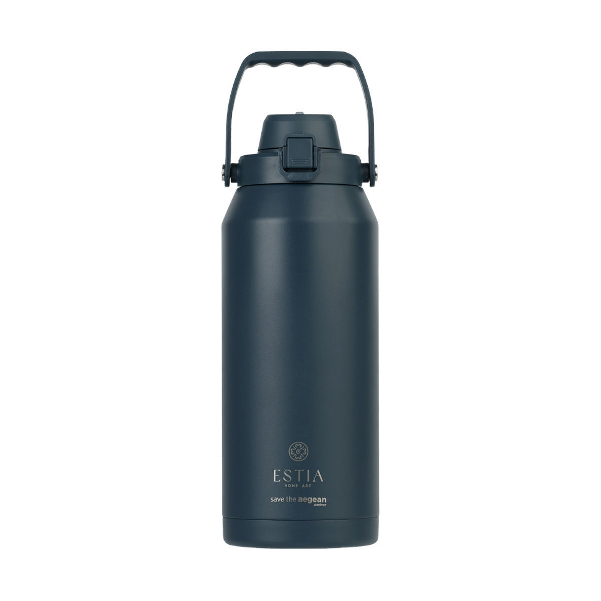 ESTIA Lift Bottle Μεγάλο Ανοξείδωτο Θερμός 1.8lt Indigo με Εργονομική Λαβή