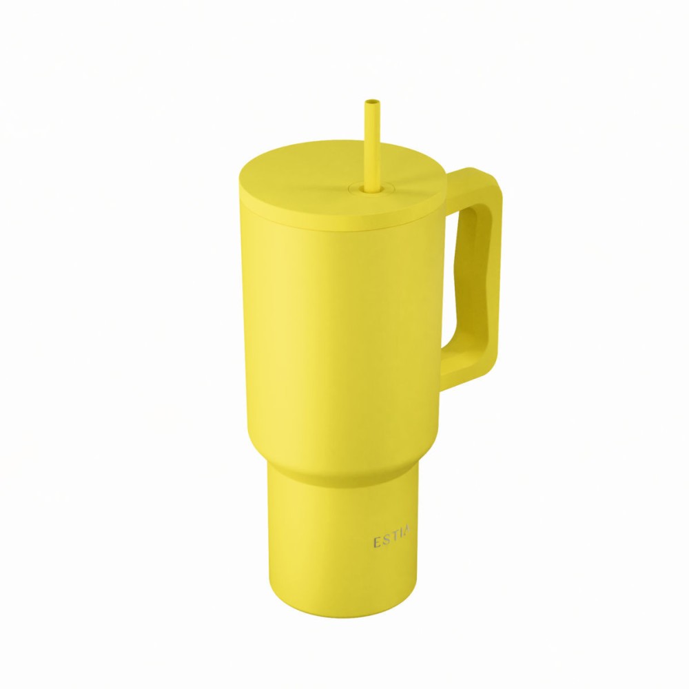 Estia Straw Tumbler Θερμός 900ml Save The Aegean Sunbeam