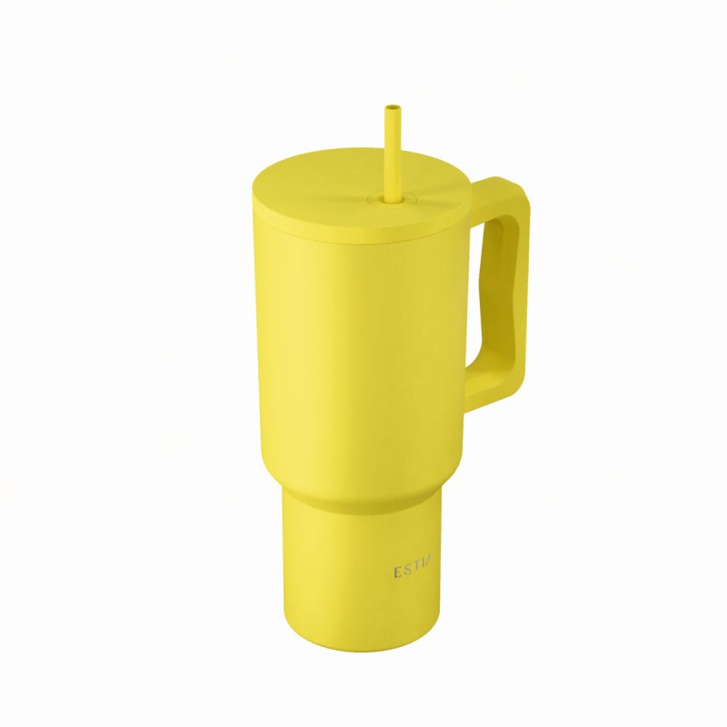 Estia Straw Tumbler Θερμός 900ml Save The Aegean Sunbeam
