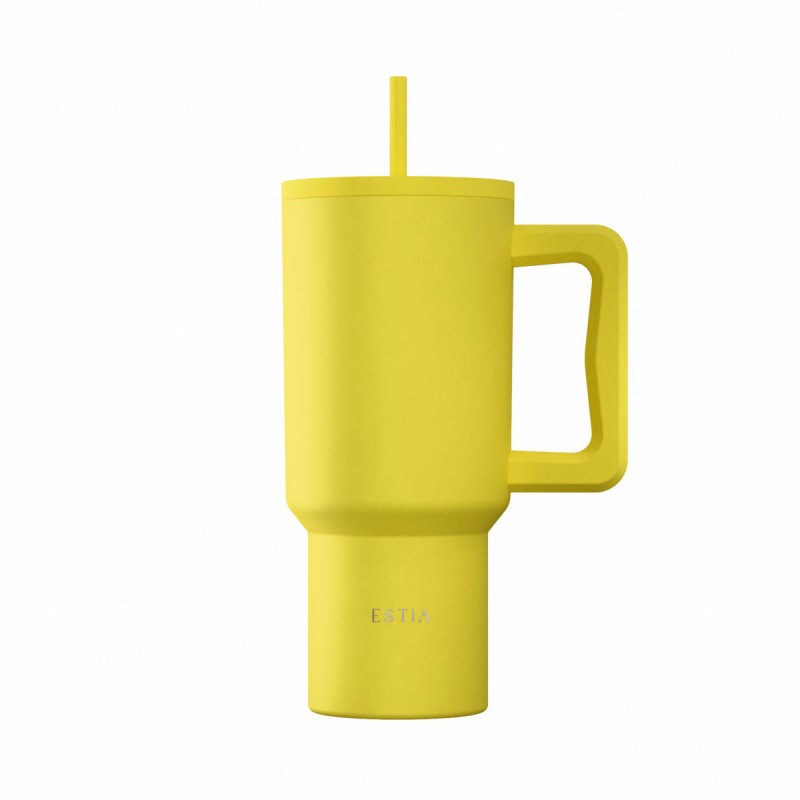 Estia Straw Tumbler Θερμός 900ml Save The Aegean Sunbeam