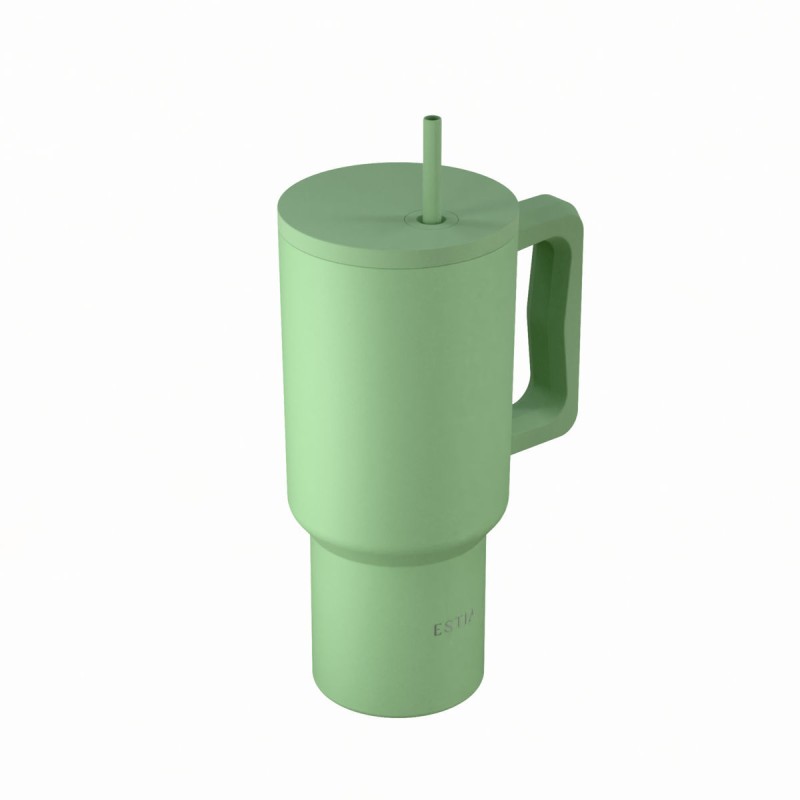 Estia Straw Tumbler Θερμός 900ml Save The Aegean Pine