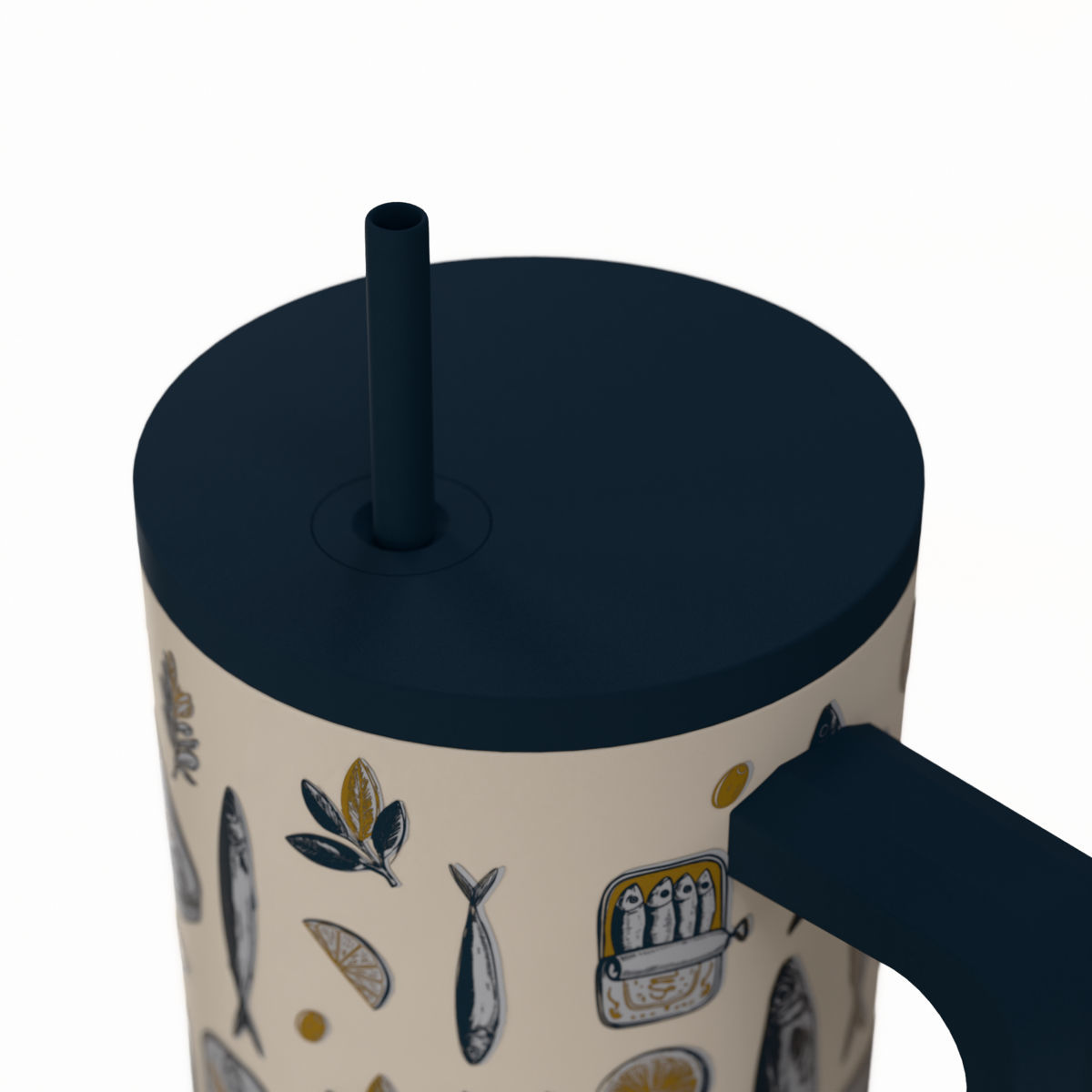 Estia Straw Tumbler Θερμός 900ml Save The Aegean Salt Life