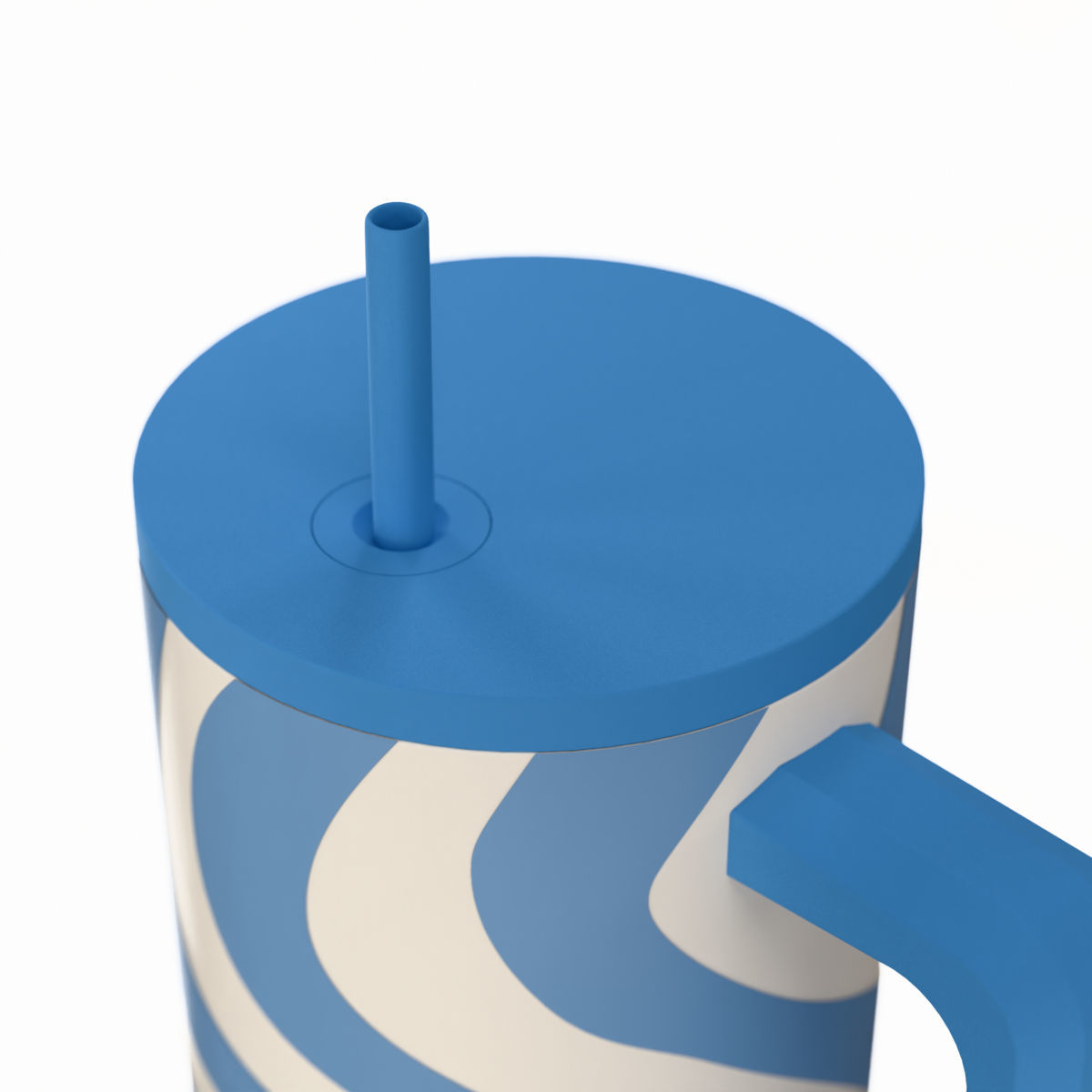 Estia Straw Tumbler Θερμός 900ml Save The Aegean Ocean Waves