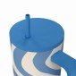 Estia Straw Tumbler Θερμός 900ml Save The Aegean Ocean Waves