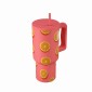 Estia Straw Tumbler Θερμός 900ml Save The Aegean Orange Pop 