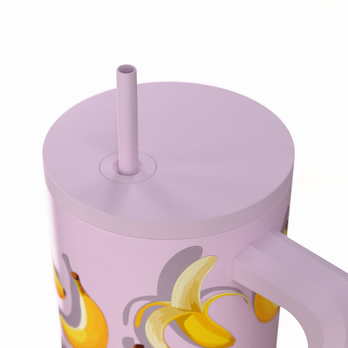 Estia Straw Tumbler Θερμός 900ml Save The Aegean Banana Mood