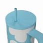 Estia Straw Tumbler Θερμός 900ml Save The Aegean Blue Daisy