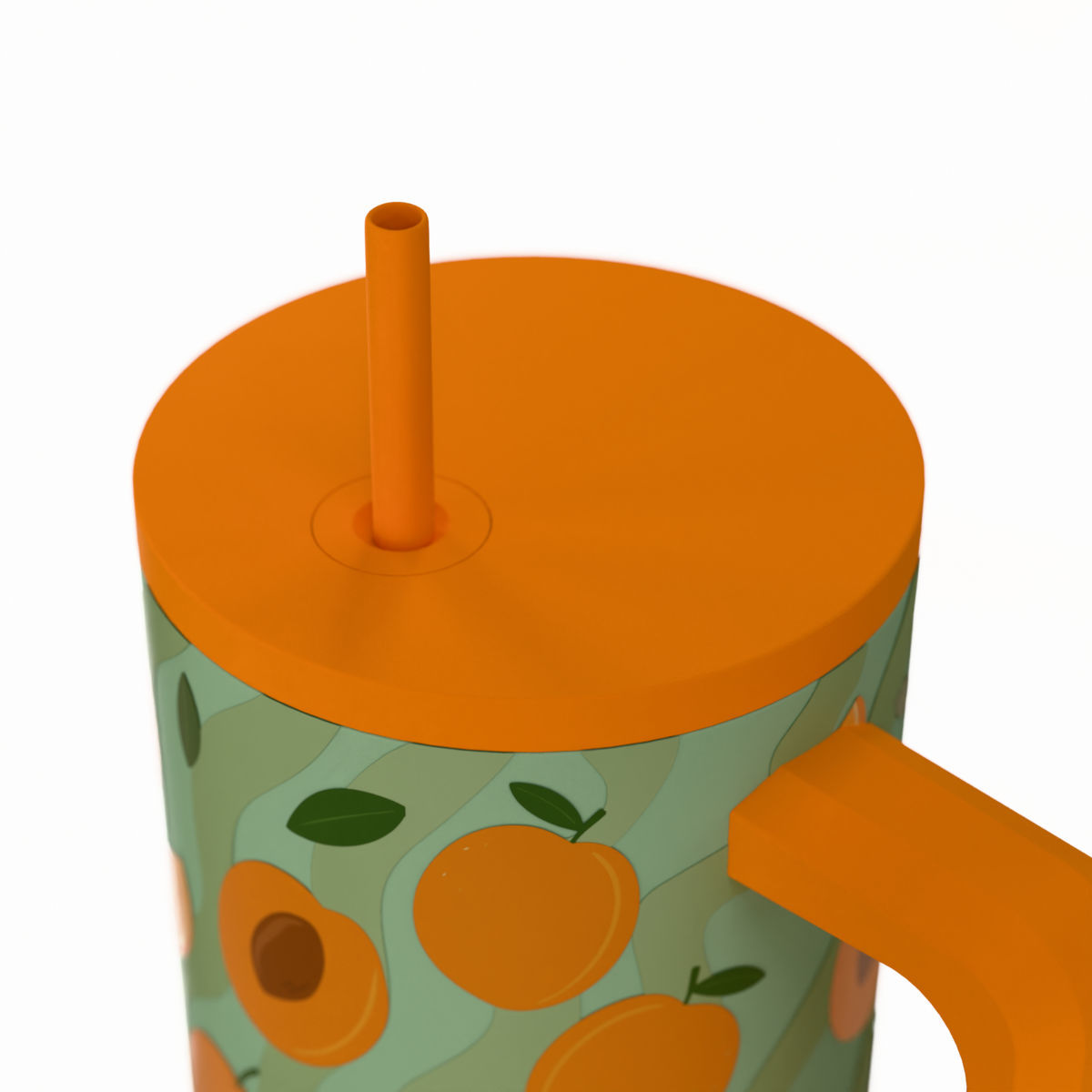 Estia Straw Tumbler Θερμός 900ml Save The Aegean Peach Garden 