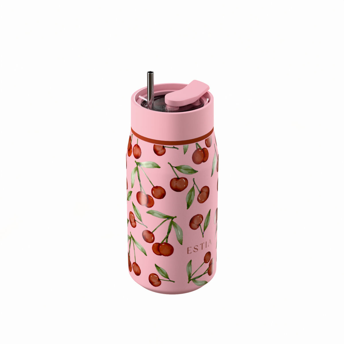 ESTIA Lens Ανοξείδωτο Θερμός 360ml Cherry Rose