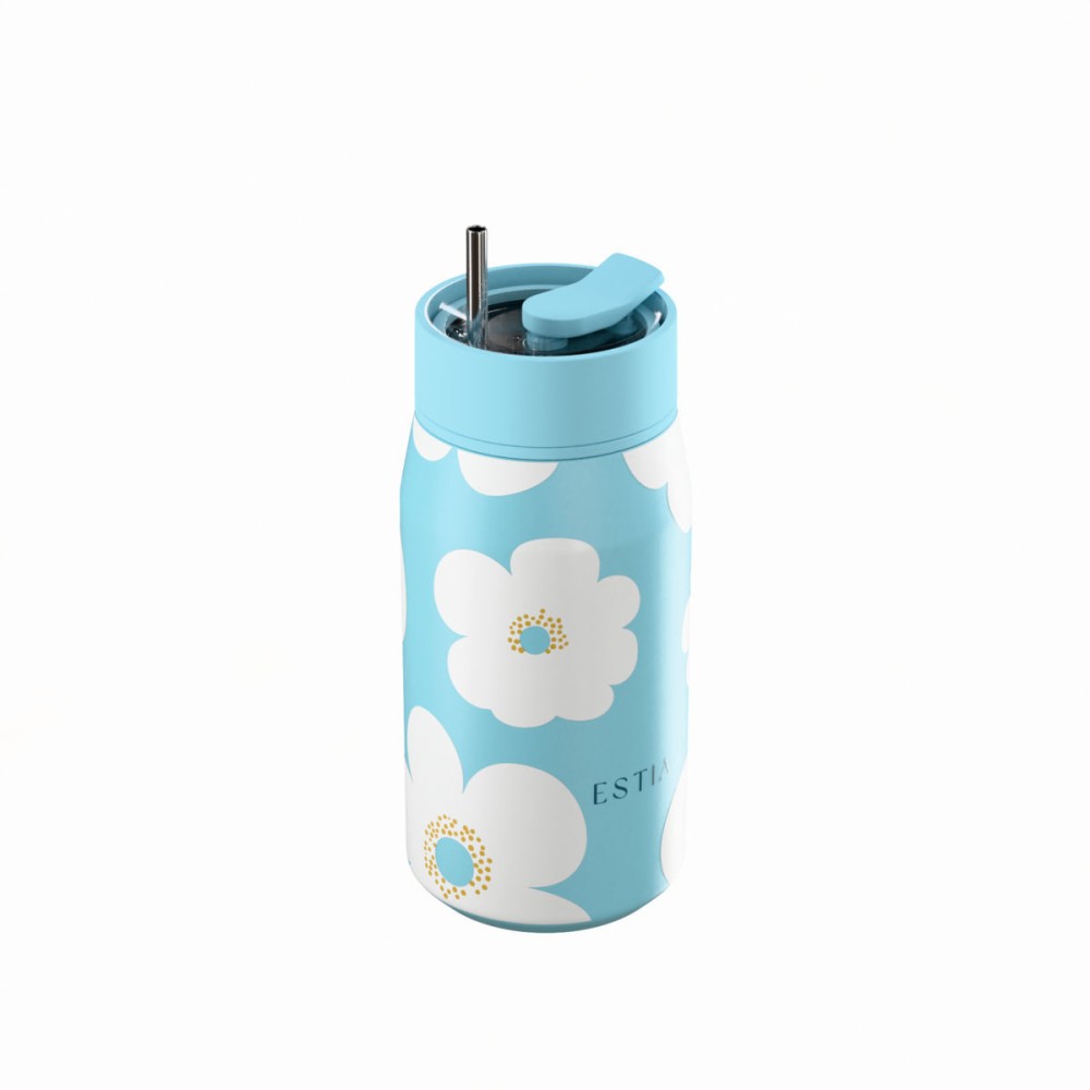 ESTIA Lens Ανοξείδωτο Θερμός 360ml Blue Daisy