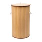 Καλάθι Απλύτων (Φ36x66) Πτυσσόμενο Στρογγυλό Estia Bamboo Essentials 02-12823