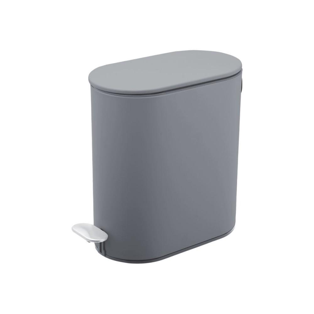 Estia Slim Mat Grey Πεντάλ 5Lt Μεταλλικό με Soft Close 02-21931