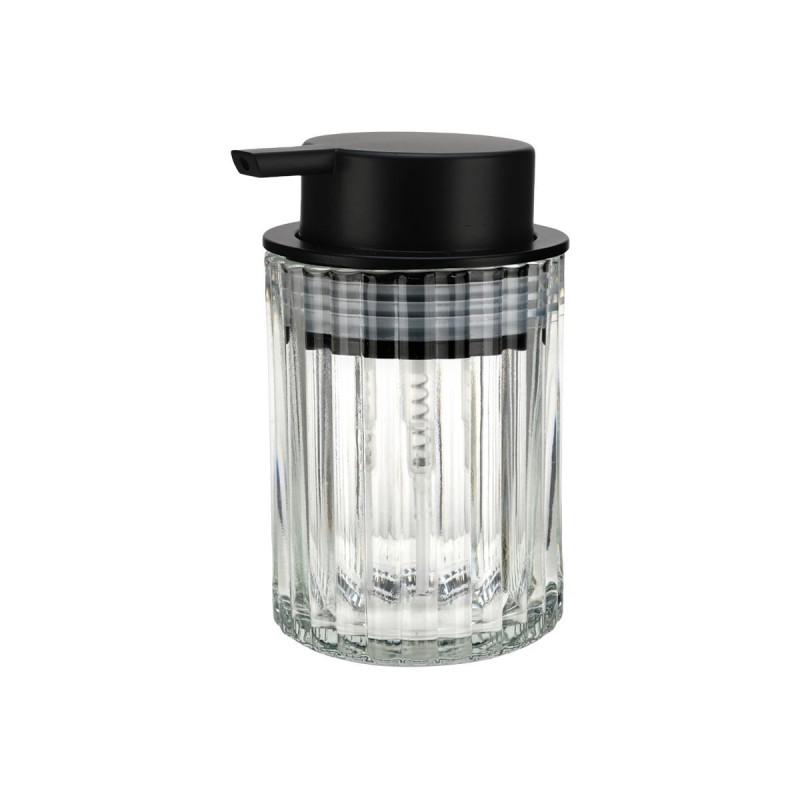 Estia Alivio Δοχείο Κρεμοσάπουνου 300ml (7.8x12.5) Γυάλινο Ανάγλυφο 02-28824