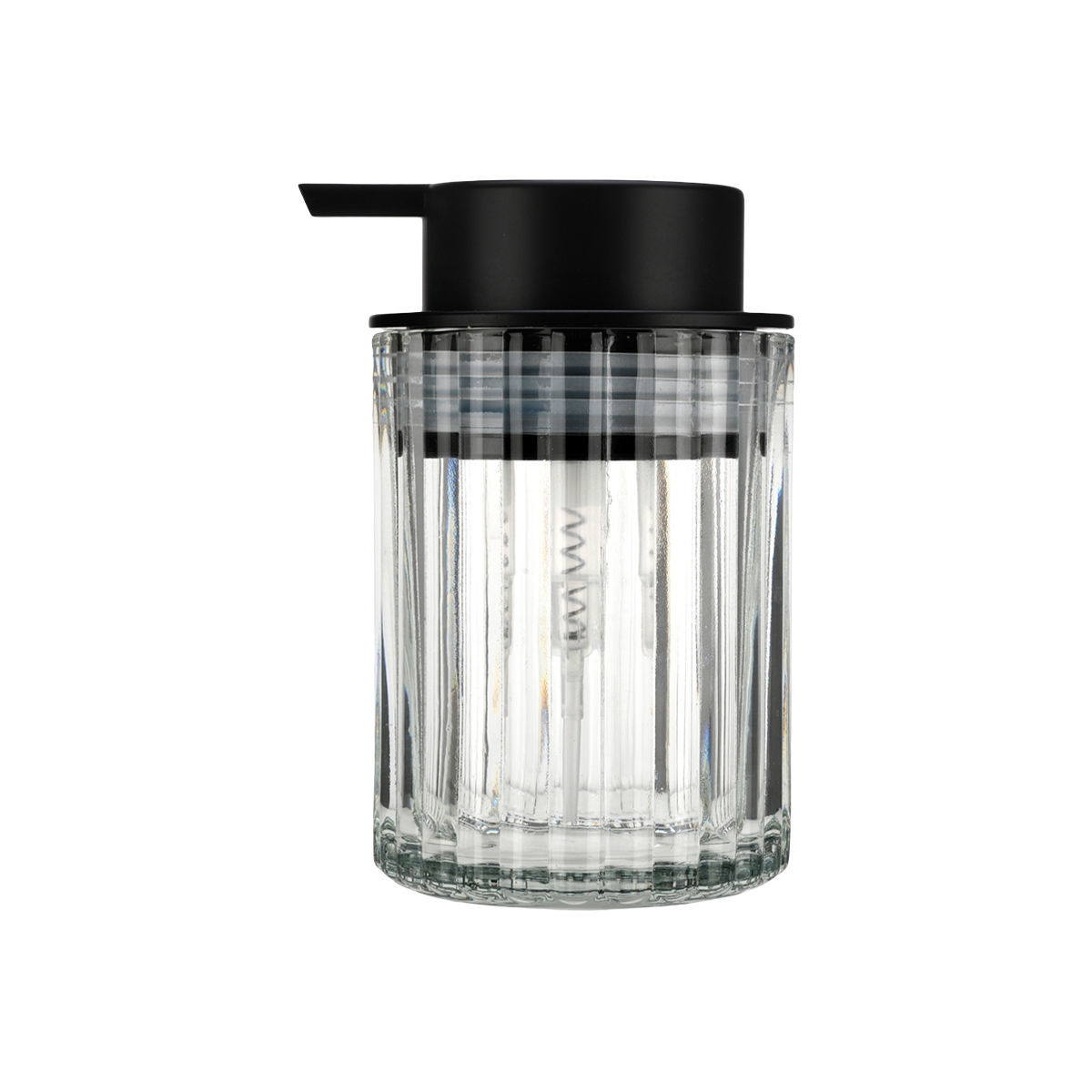 Estia Alivio Δοχείο Κρεμοσάπουνου 300ml (7.8x12.5) Γυάλινο Ανάγλυφο 02-28824