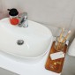 Estia Alivio Δοχείο Κρεμοσάπουνου 300ml (7.8x12.5) Γυάλινο Ανάγλυφο 02-28824