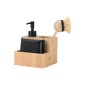 Estia Bamboo Essentials Δοχείο Υγρού Πιάτων (12.5x10.8x13.1) με Θήκη για Σφουγγάρι & Βούρτσα 02-31947