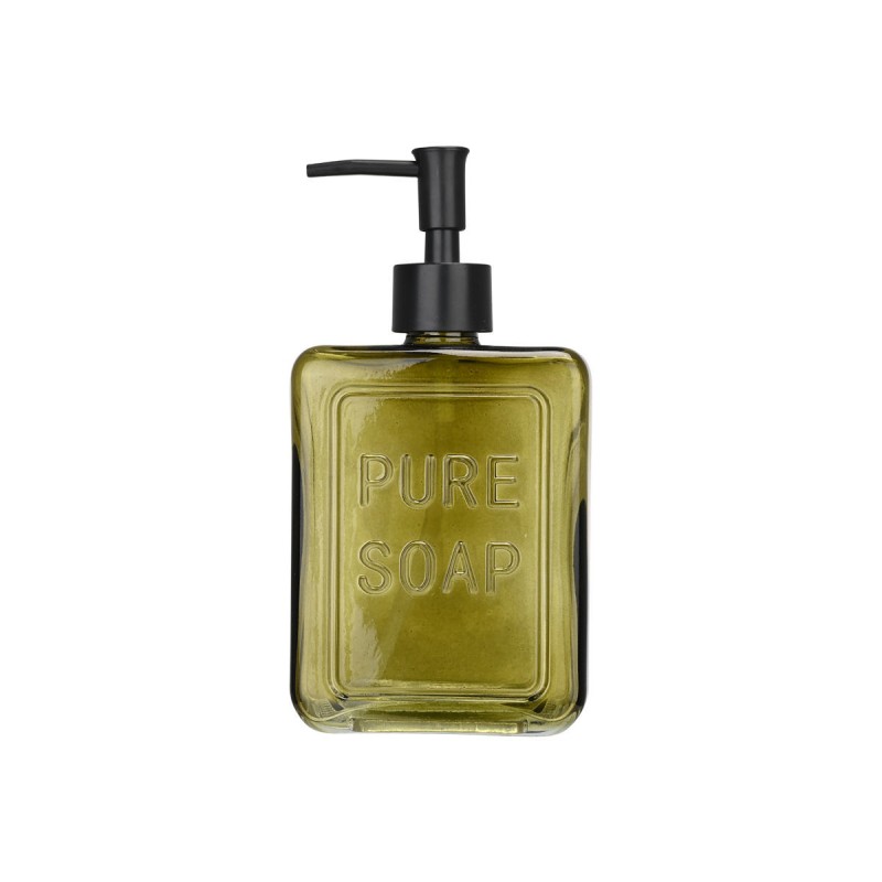 Estia Pure Soap Green Δοχείο Κρεμοσάπουνου 520ml Γυάλινο