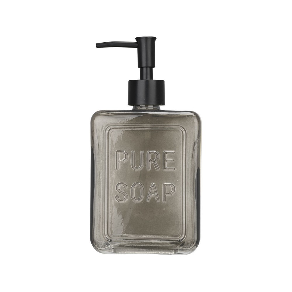 Estia Pure Soap Grey Δοχείο Κρεμοσάπουνου 520ml Γυάλινο