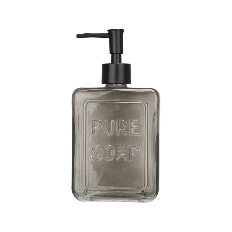 Estia Pure Soap Grey Δοχείο Κρεμοσάπουνου 520ml Γυάλινο