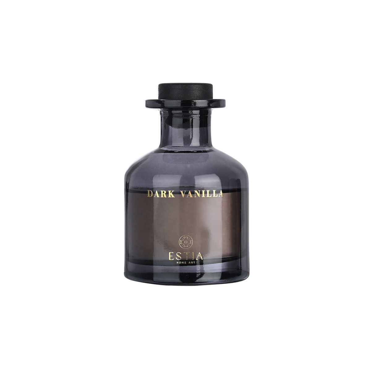 Estia Dark Vanilla Αρωματικό Χώρου 100ml με Sticks & Κομψό Γυάλινο Δοχείο