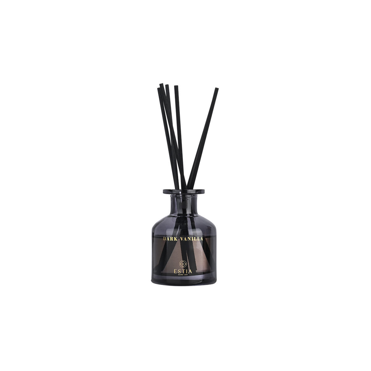 Estia Dark Vanilla Αρωματικό Χώρου 100ml με Sticks & Κομψό Γυάλινο Δοχείο