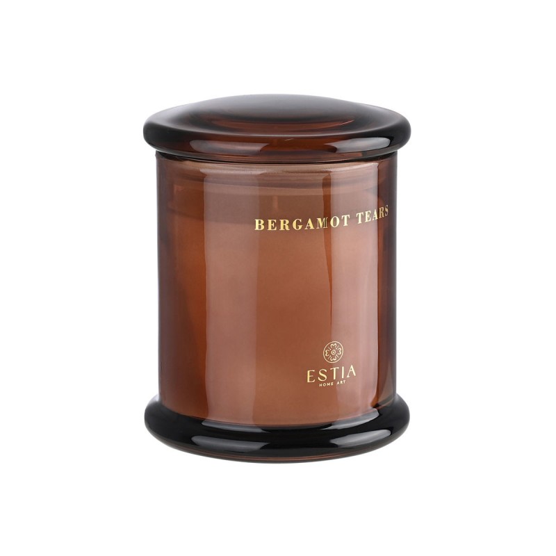 Estia Bergamot Tears Αρωματικό Κερί 227g σε Κομψό Γυάλινο Δοχείο με Καπάκι 
