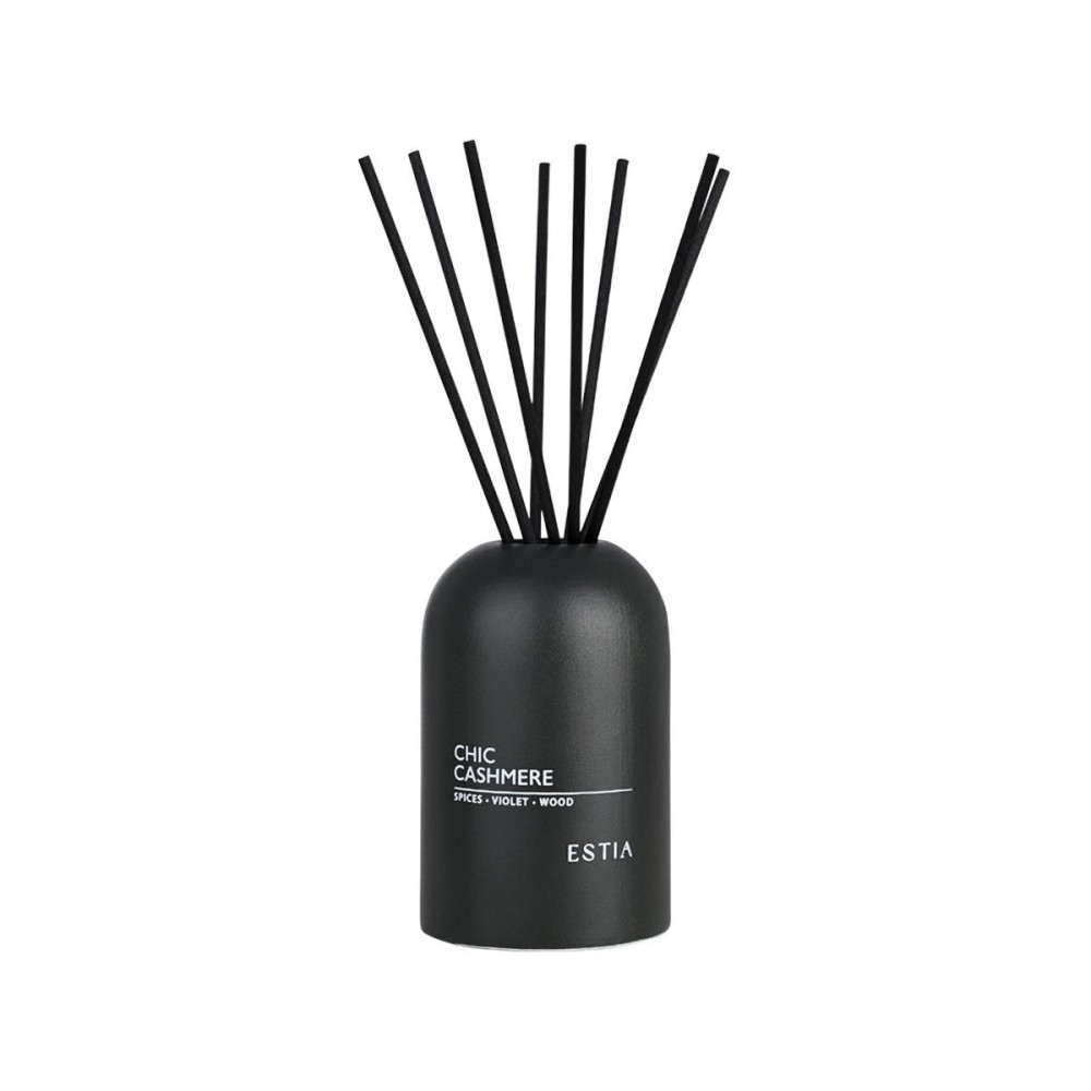 Estia Chic Cashmere Αρωματικό Χώρου 150ml με Sticks & Κομψό Δοχείο