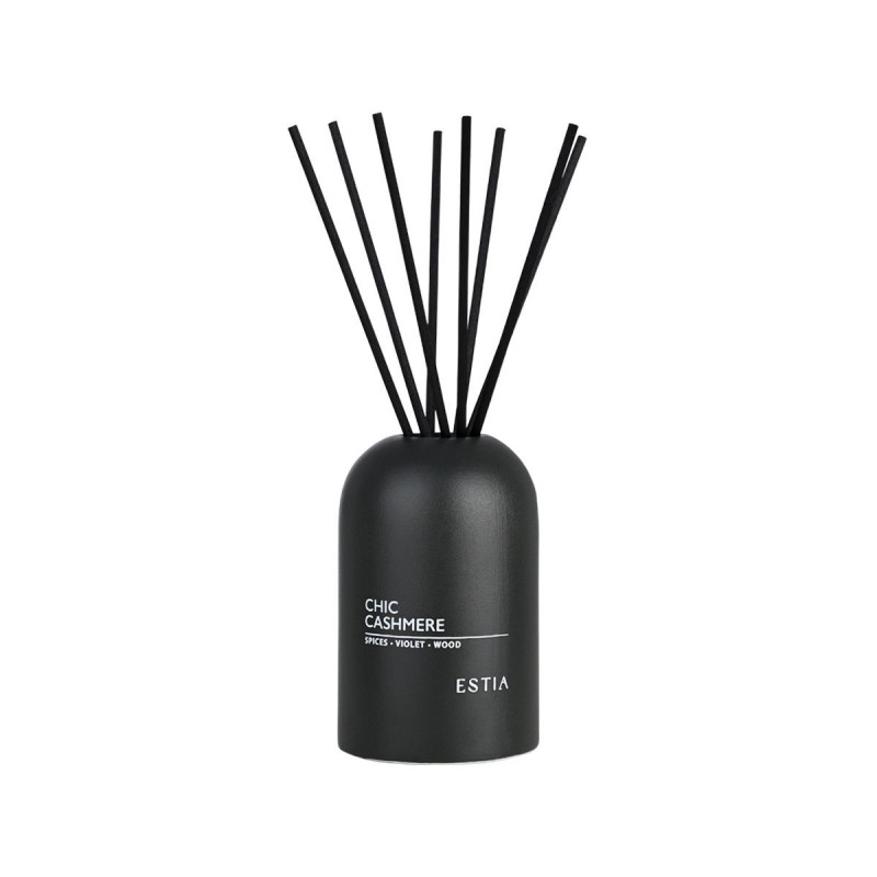 Estia Chic Cashmere Αρωματικό Χώρου 150ml με Sticks & Κομψό Δοχείο