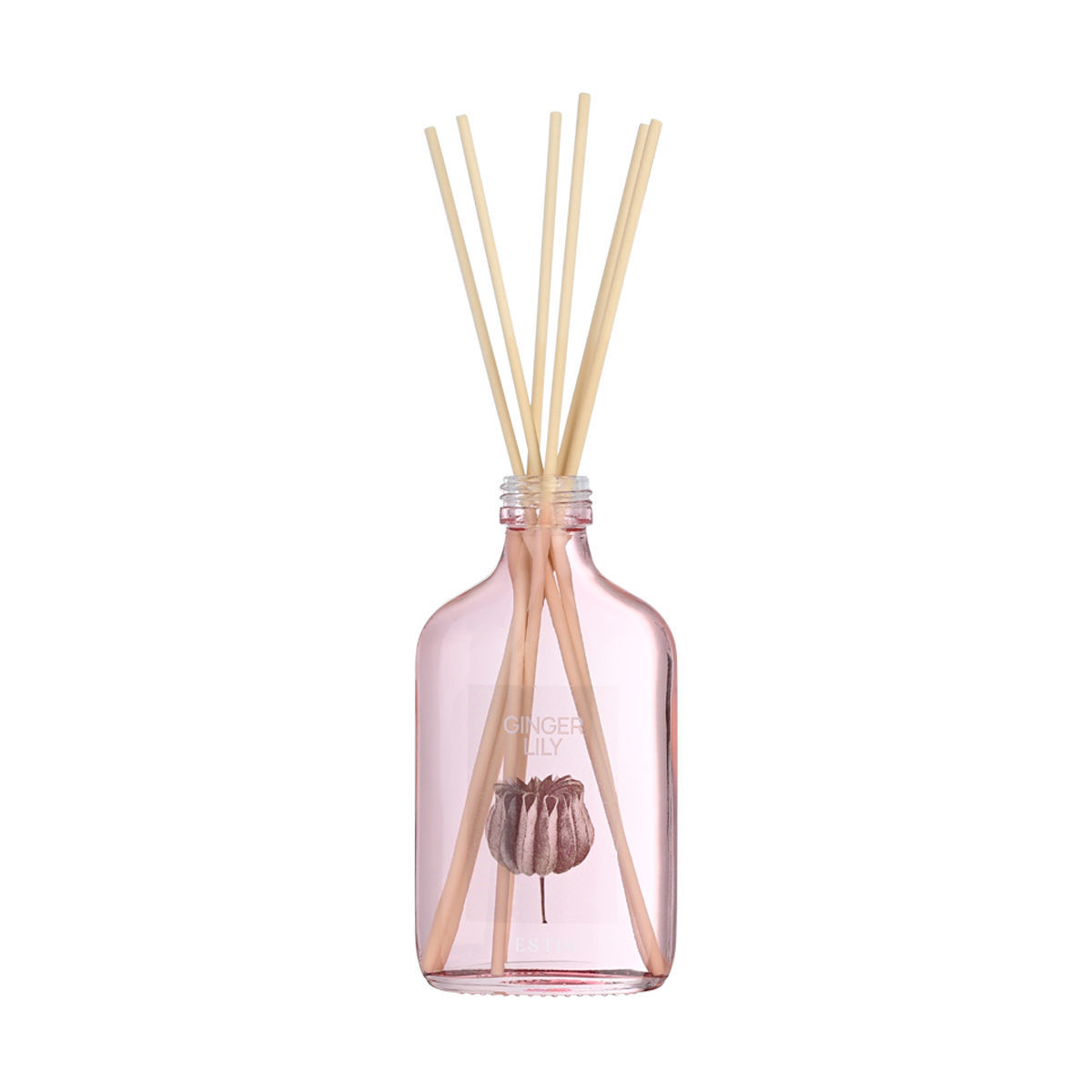 Estia Gingel Lily Αρωματικό Χώρου 200ml με Sticks & Κομψό Γυάλινο Δοχείο