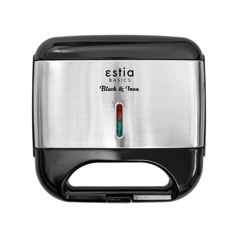 Estia Black & Inox Τοστιέρα 800W 2 Θέσεων 06-12175