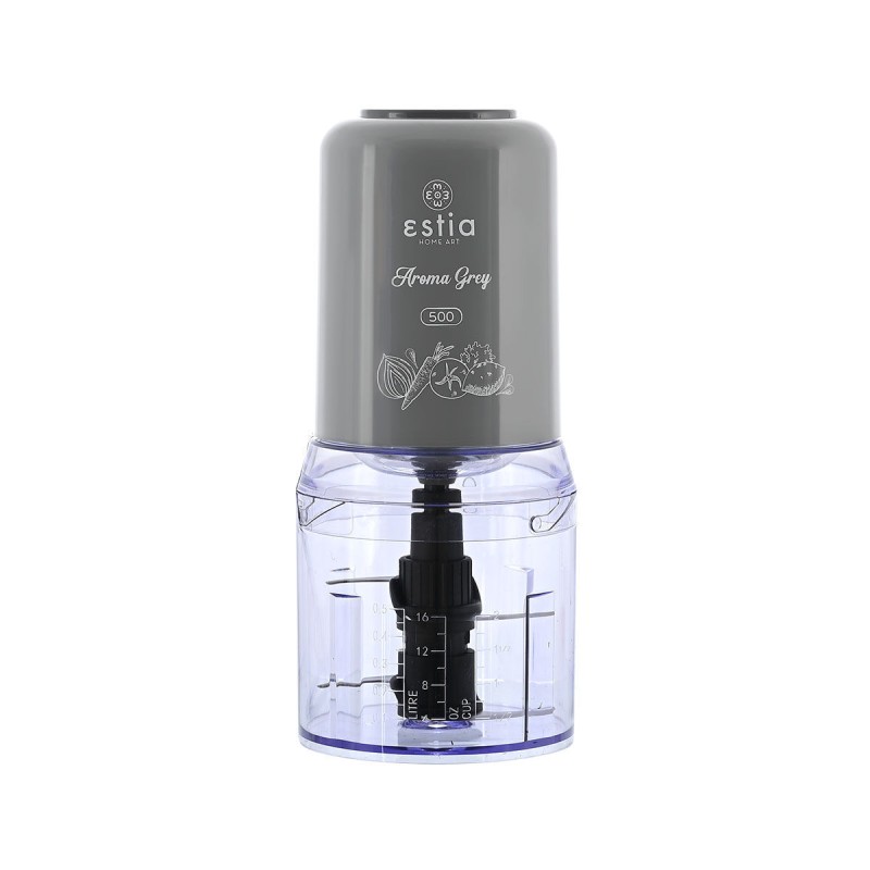 ESTIA ΠΟΛΥΚΟΠΤΗΣ AROMA GREY 400W ΜΕ ΠΛΑΣΤΙΚΟ ΜΠΟΛ 500ml