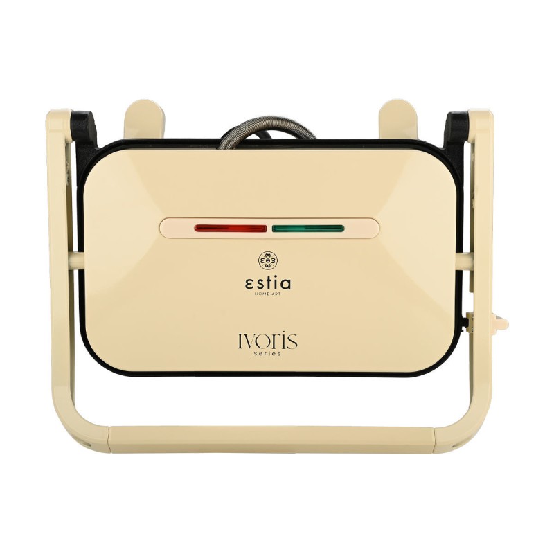 Estia Ivoris Τοστιέρα 1300W 2 Θέσεων με Αντικολλητικές Πλάκες 06-19150