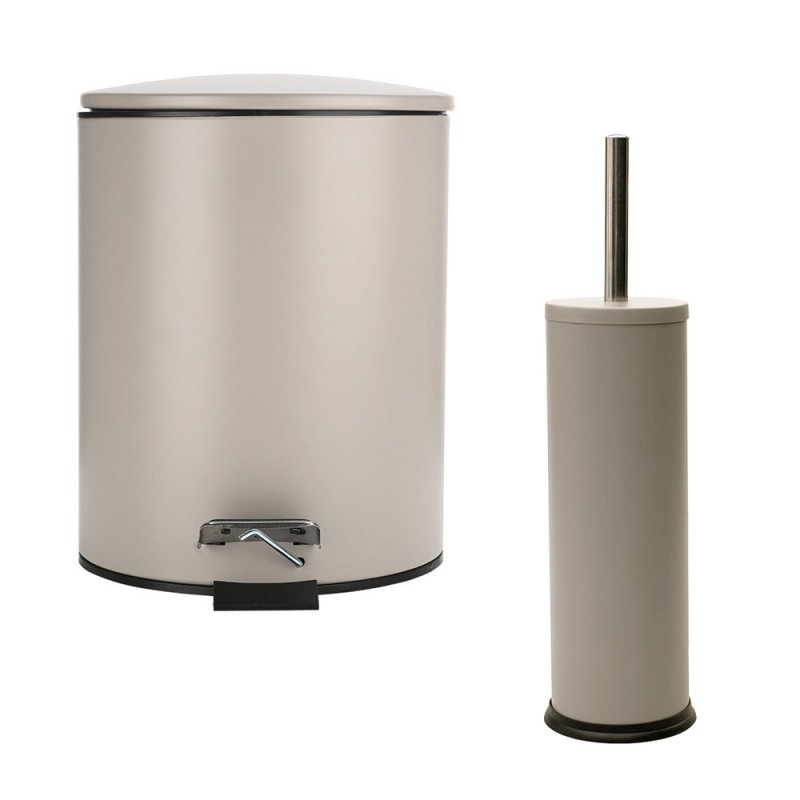 Estia Classic Mat Taupe Σετ Πεντάλ 5Lt + Πιγκάλ Μεταλλικό με Soft Close