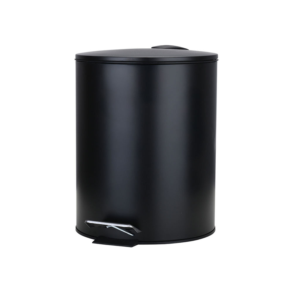 Estia Homely Χαρτοδοχείο Μπάνιου Classic 5lt με Soft Close - Ματ Μαύρο