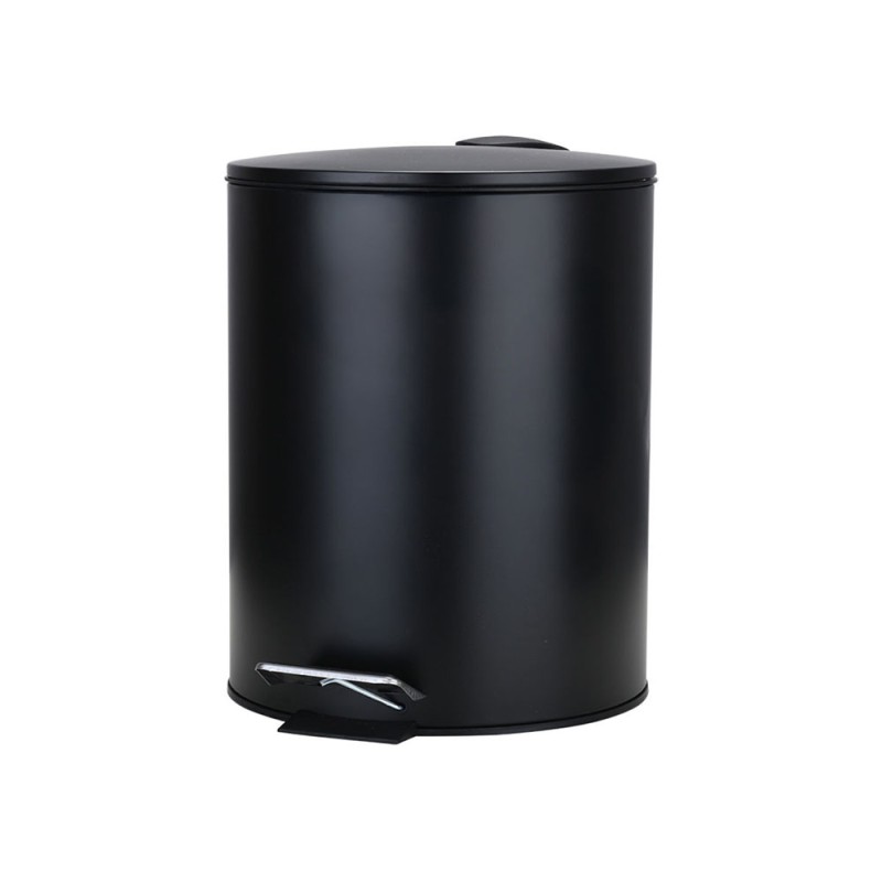 Estia Homely Χαρτοδοχείο Μπάνιου Classic 5lt με Soft Close - Ματ Μαύρο