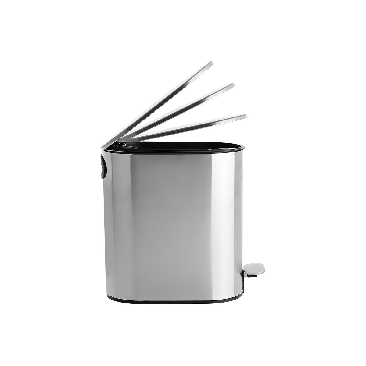 Estia Slim Mat Inox Σετ 6 Χαρτοδοχεία Μπάνιου Ξενοδοχείου 5Lt Μεταλλικά Soft Close