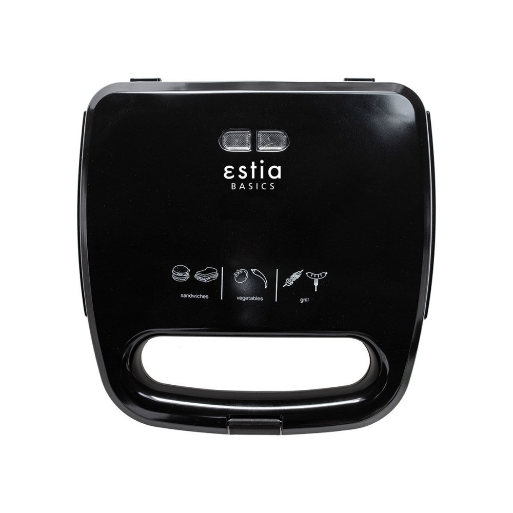 Estia Black Plus Τοστιέρα 750W 2 Θέσεων 06-10027
