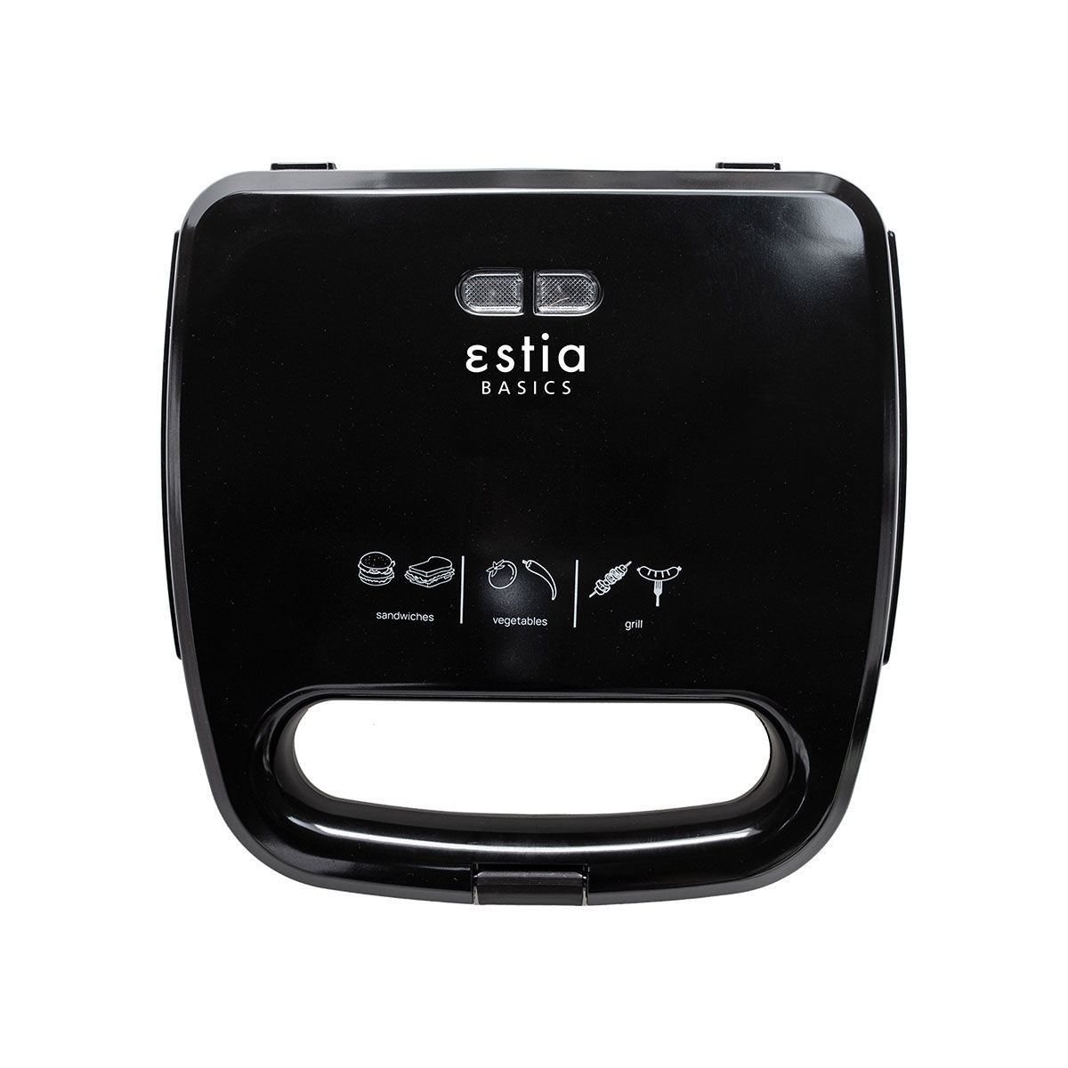 Estia Black Plus Τοστιέρα 750W 2 Θέσεων 06-10027